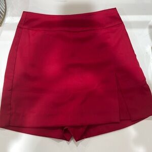 Small red skort